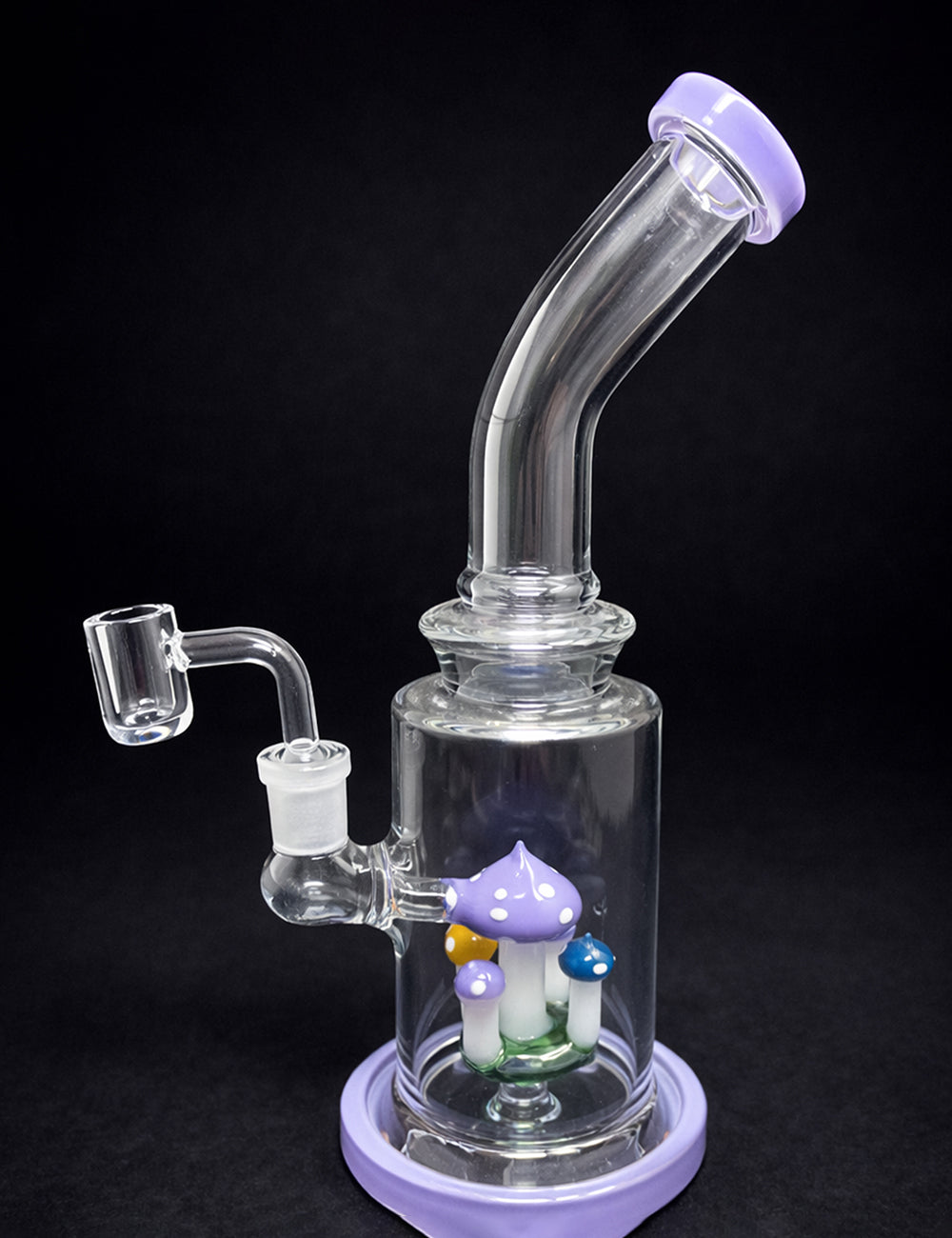 12" Purple mushroom Dab Rig