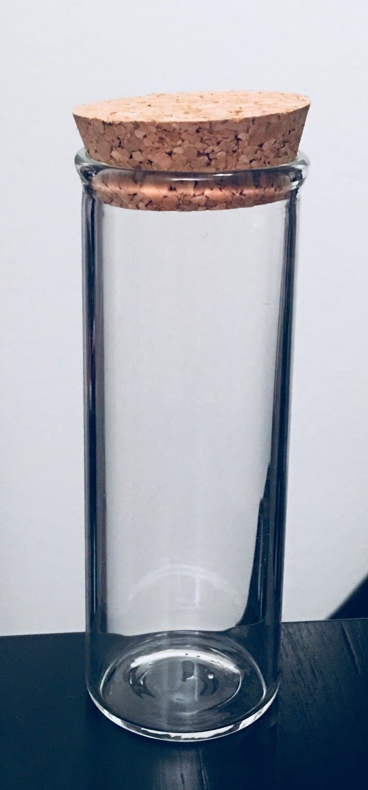 Airtight Smell Proof Container New Glass Jar Herb Stash Container w/ Cork Top