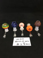 Black 18mm Bowl Male Bowl Piece Assorted Colors -- Fast Shipping StonedGenie.com Bowl