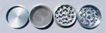 Gray 4 Piece Magnetic 3 Inches Silver Metal Grinder StonedGenie.com Grinders