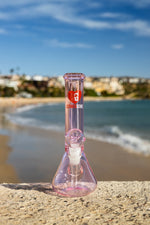 9.5" Stoned Genie Pink Love Bong