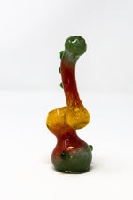 6" Premium Glass Rasta Bubbler w/ Carb Hole