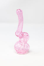 Thistle 5" Pink Hand Crafted Glass Bubbler