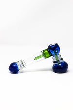 7" Premium Blue Glass Hammer Bubbler w/ Percolator