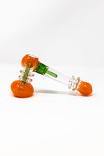 7" Orange/Green Hammer Bubbler