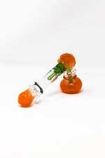 7" Orange/Green Hammer Bubbler