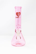 9.5" Stoned Genie Pink Love Bong