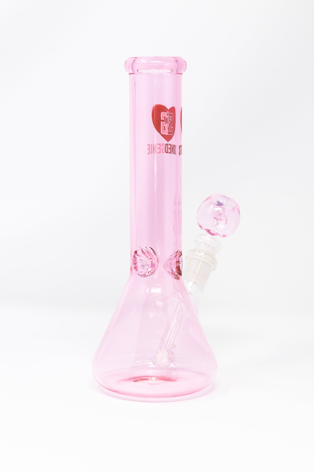 Thistle 9.5" Stoned Genie  Pink Love Bong StonedGenie.com Bong