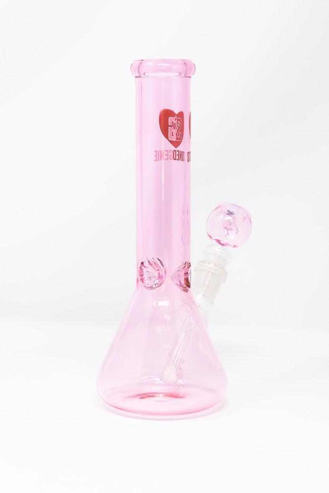 9.5" Stoned Genie Pink Love Bong