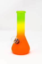 6” Frosted Rasta Beaker Bong