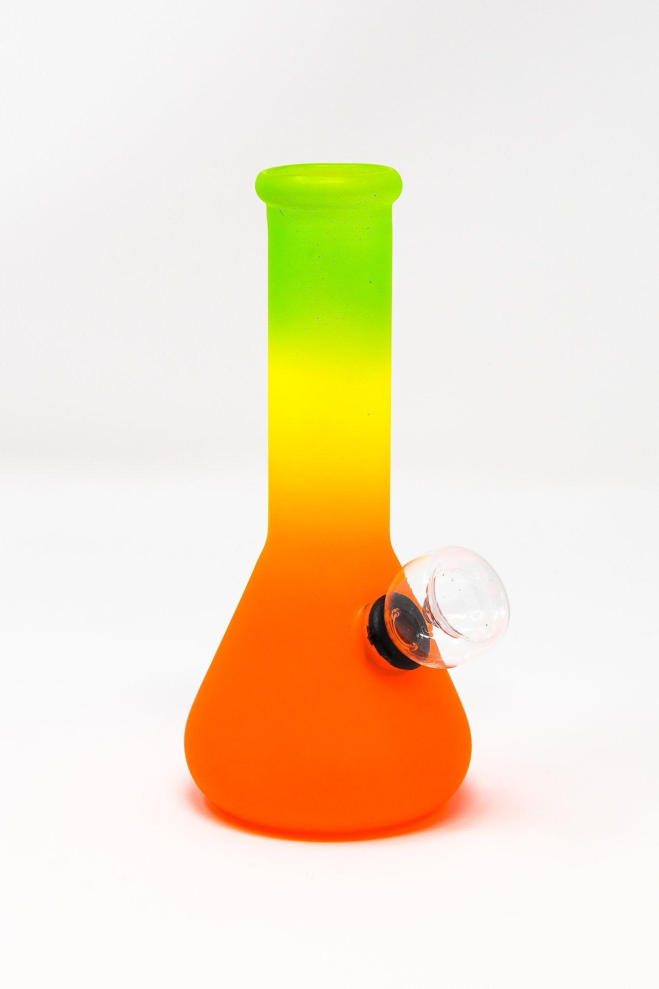 6” Frosted Rasta Beaker Bong