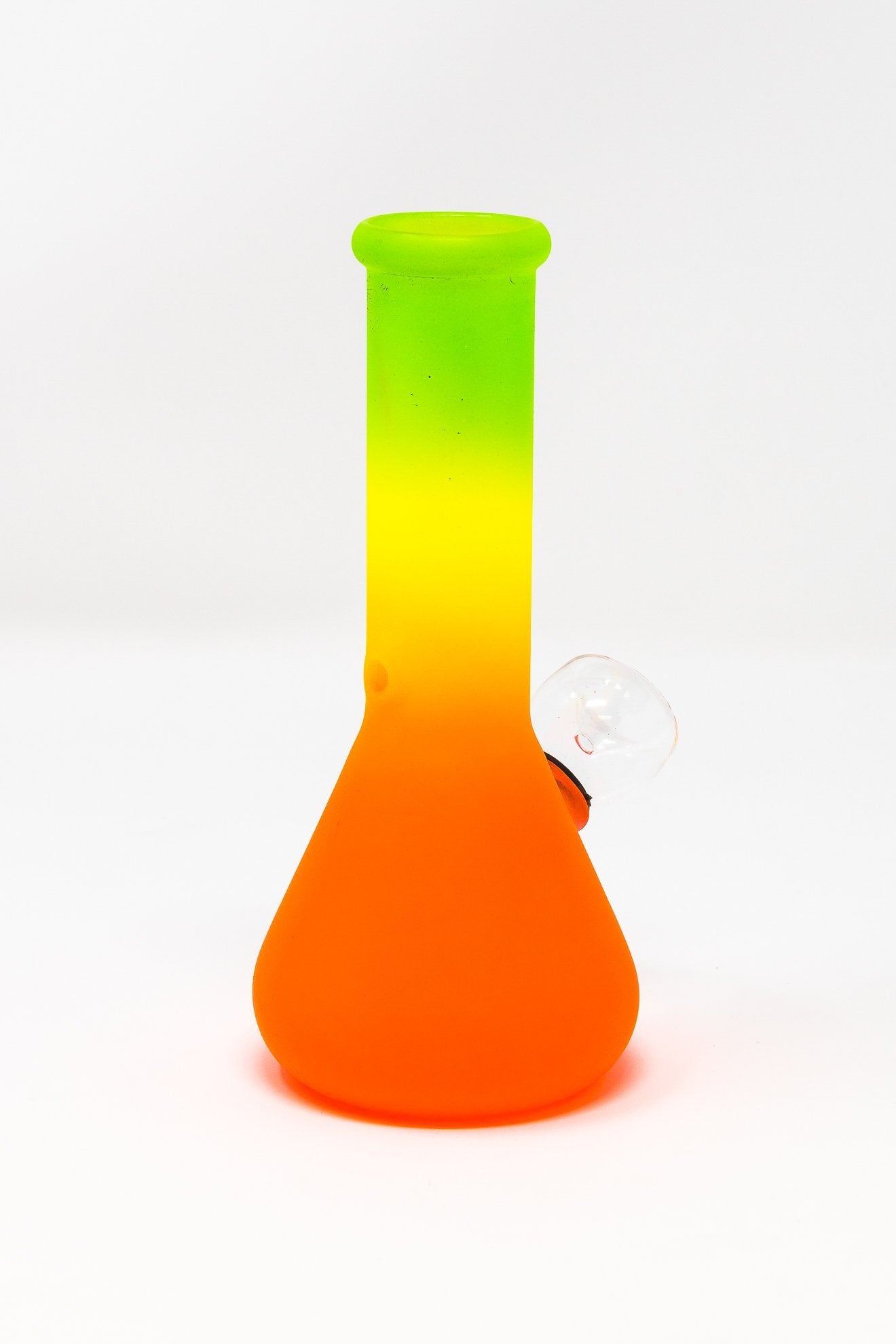6” Frosted Rasta Beaker Bong