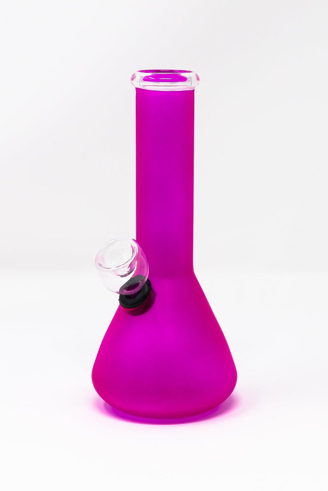 6” Frosted Pink Beaker Bong