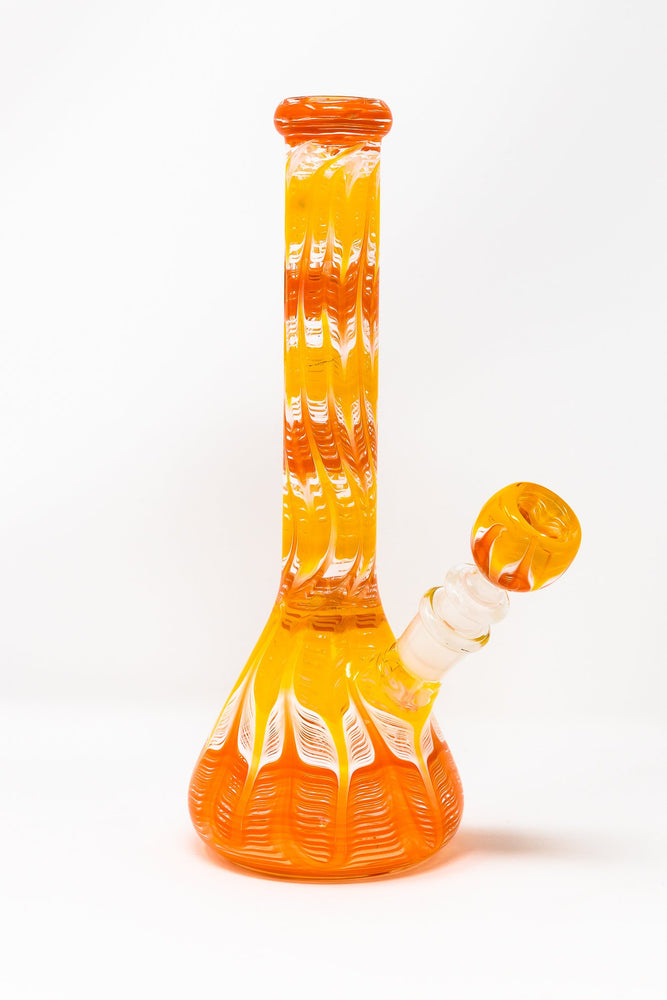 Orange Heavy Glass Beaker Base Orange Crush Designer Bong