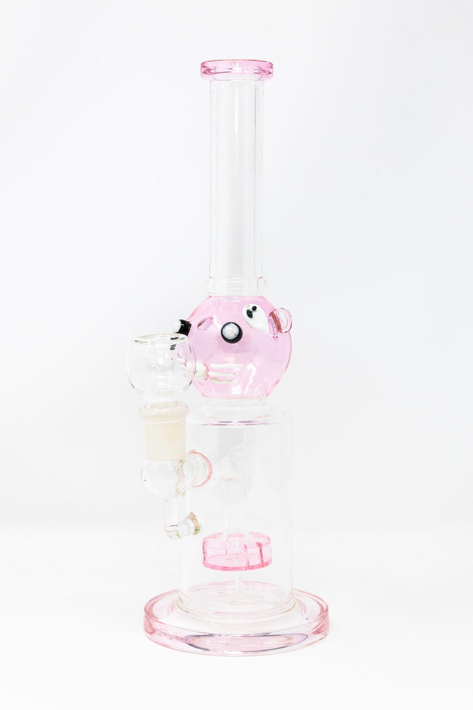 White Smoke 12" Cat Face Bong StonedGenie.com Bong