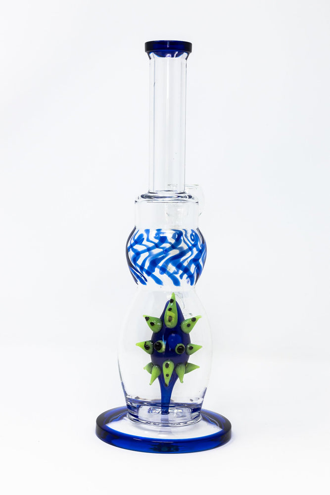 Cornflower Blue 12" Thick Glass Sea Urchin Bong StonedGenie.com Bong