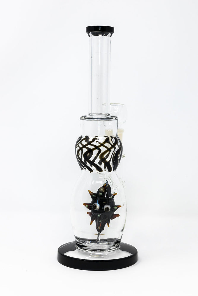 White Smoke 12" Thick Glass Sea Urchin Bong StonedGenie.com Bong