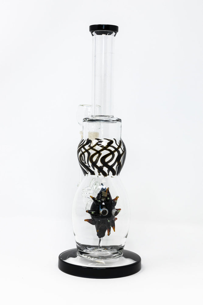 Beige 12" Thick Glass Sea Urchin Bong StonedGenie.com Bong