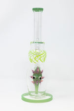 White Smoke 12" Thick Glass Sea Urchin Bong StonedGenie.com Bong