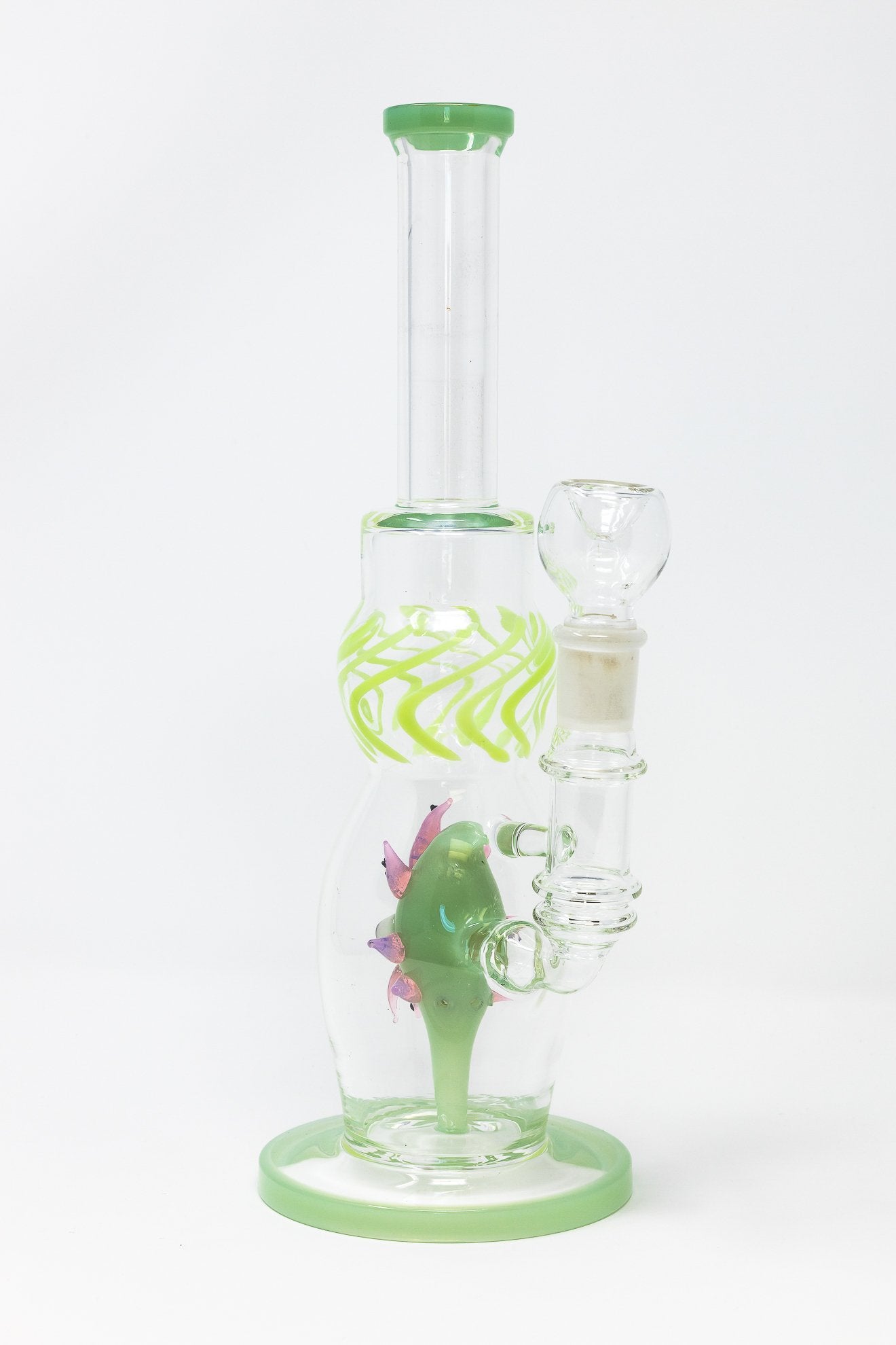 Pale Goldenrod 12" Thick Glass Sea Urchin Bong StonedGenie.com Bong