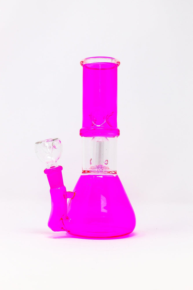 8" Pink Side Joint Bong