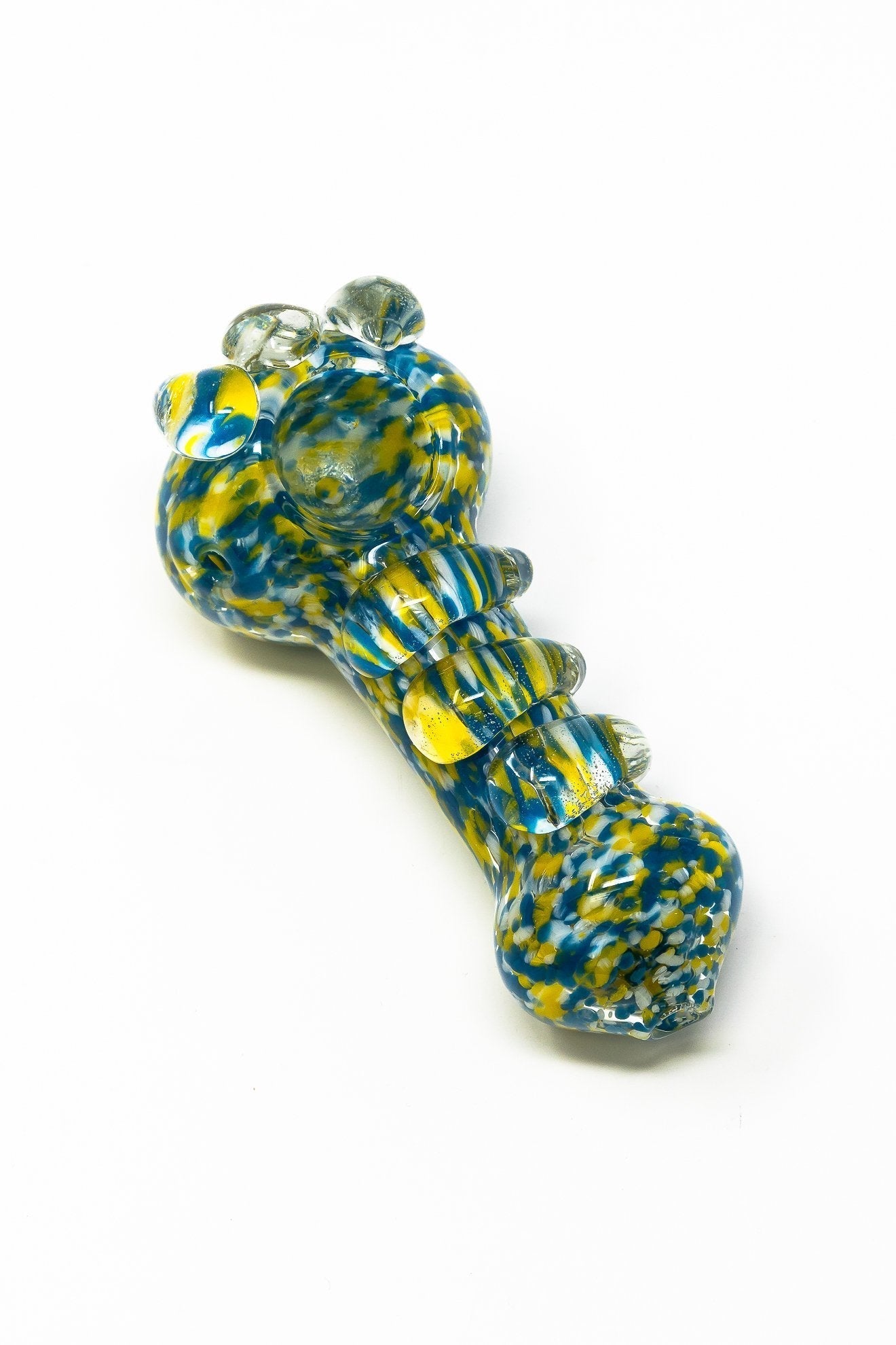 5" Thick Candy Crush Blue Spoon Glass Pipe StonedGenie.com