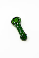 Dark Green 4" Fatty Dotted Glass Pipe