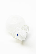 Light Gray 4" Collectible Elephant Glass Hand Smoking Pipe StonedGenie.com Glass Pipes