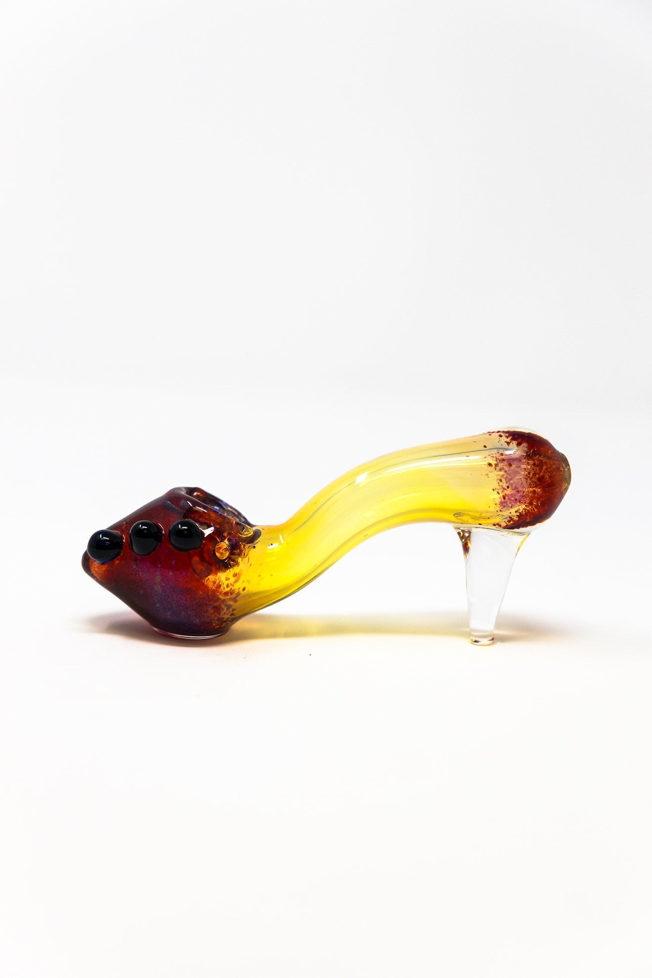 5" Collectible High Heel Glass Hand Pipe StonedGenie.com