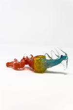 Saddle Brown 5" Collectible Dragon Glass Hand Pipe StonedGenie.com Glass Pipes