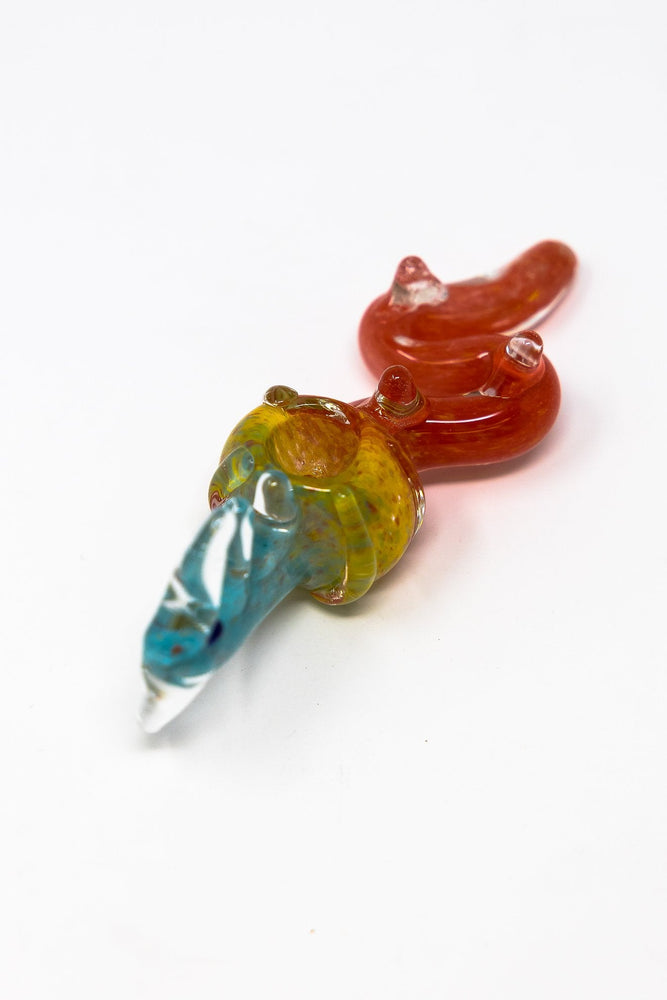5" Collectible Dragon Glass Hand Pipe