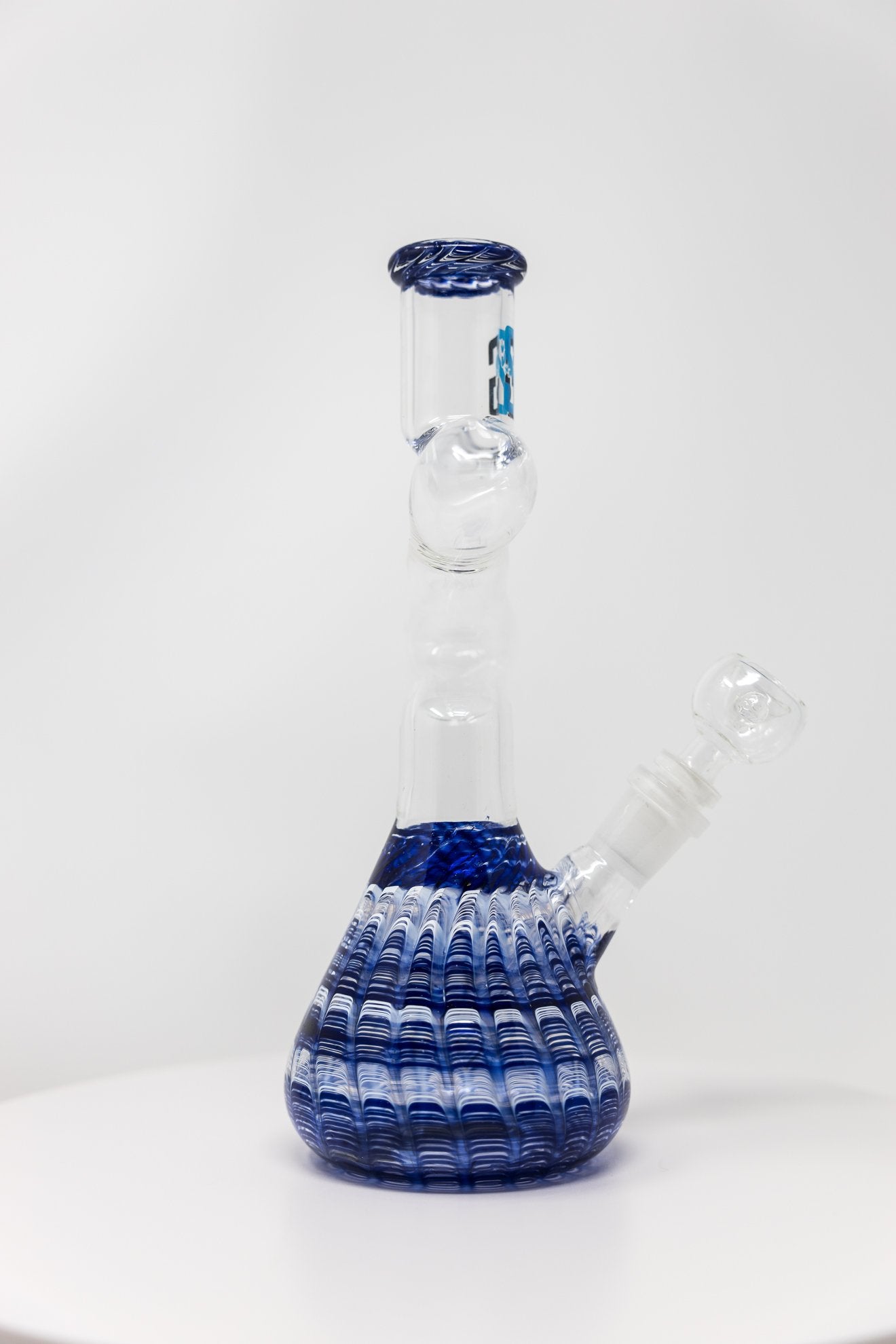 Lavender 10" Stoned Genie Glass Blue Designer Zong StonedGenie.com Bong
