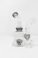 Lavender 6" Twisted Glass Shower Bend StonedGenie.com Dab rig