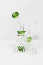 Lavender 6" Twisted Glass Shower Bend StonedGenie.com Dab rig