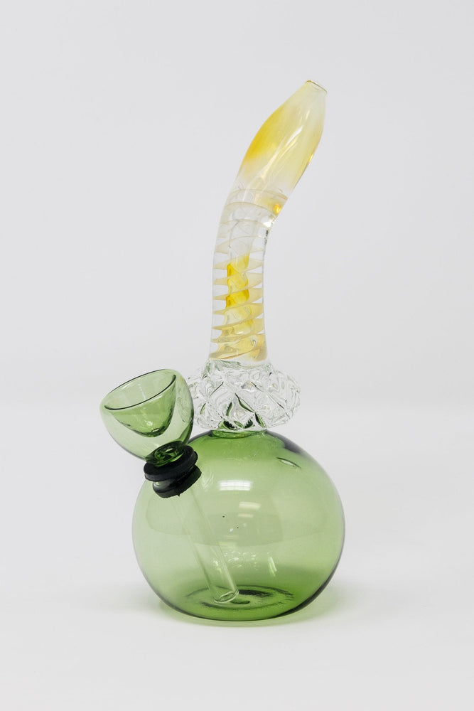 6” Diamond Neck Round Base Bong w/ Carb Hole