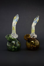 6” Diamond Neck Round Base Bong w/ Carb Hole