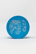 4 pc Teal Magnetic Elephant Metal Grinder w/ Sharp Teeth