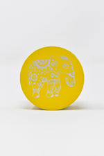 Goldenrod 4 pc Yellow Magnetic Elephant Metal Grinder w/ Sharp Teeth 
