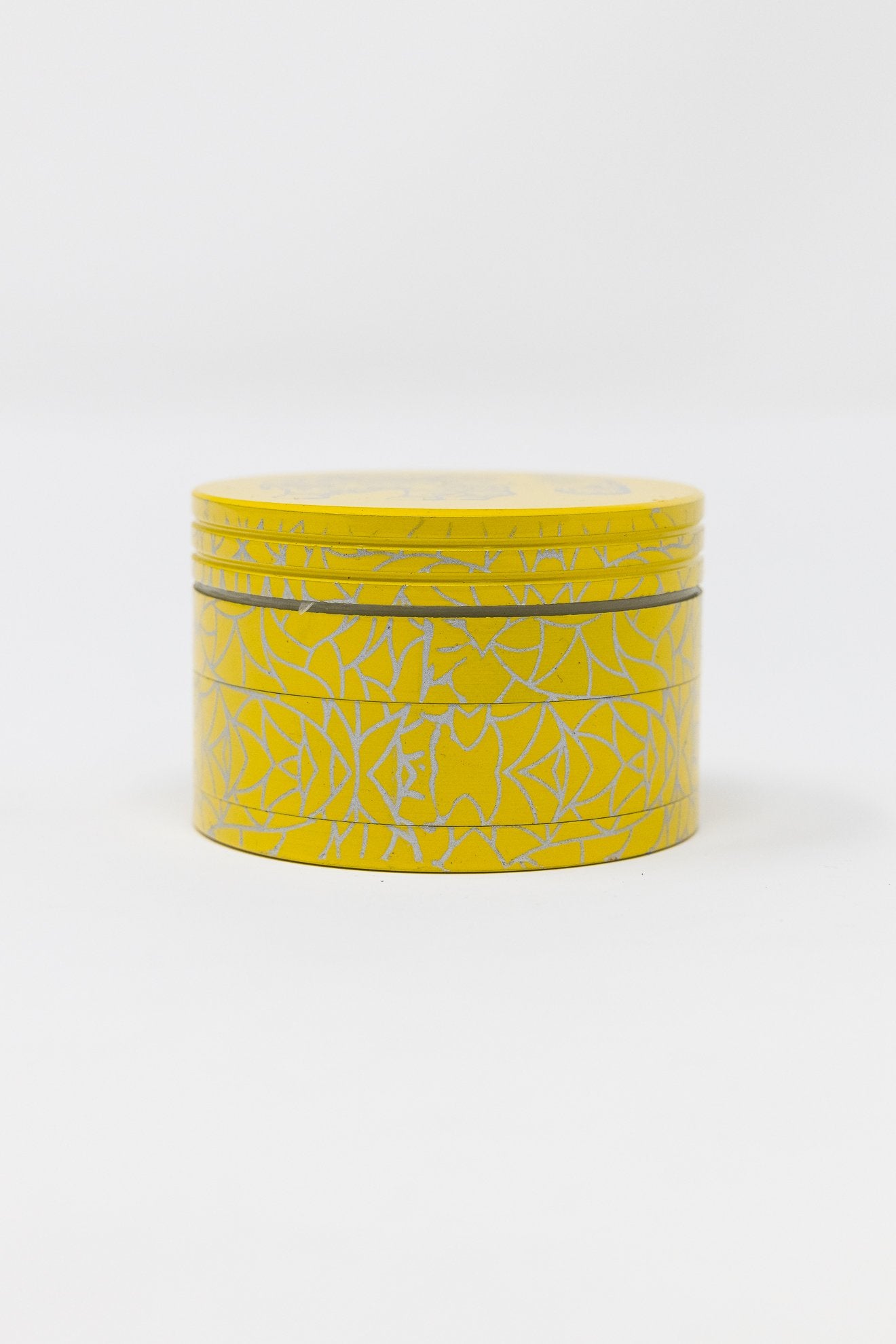 Goldenrod 4 pc Yellow Magnetic Elephant Metal Grinder w/ Sharp Teeth StonedGenie.com Grinders