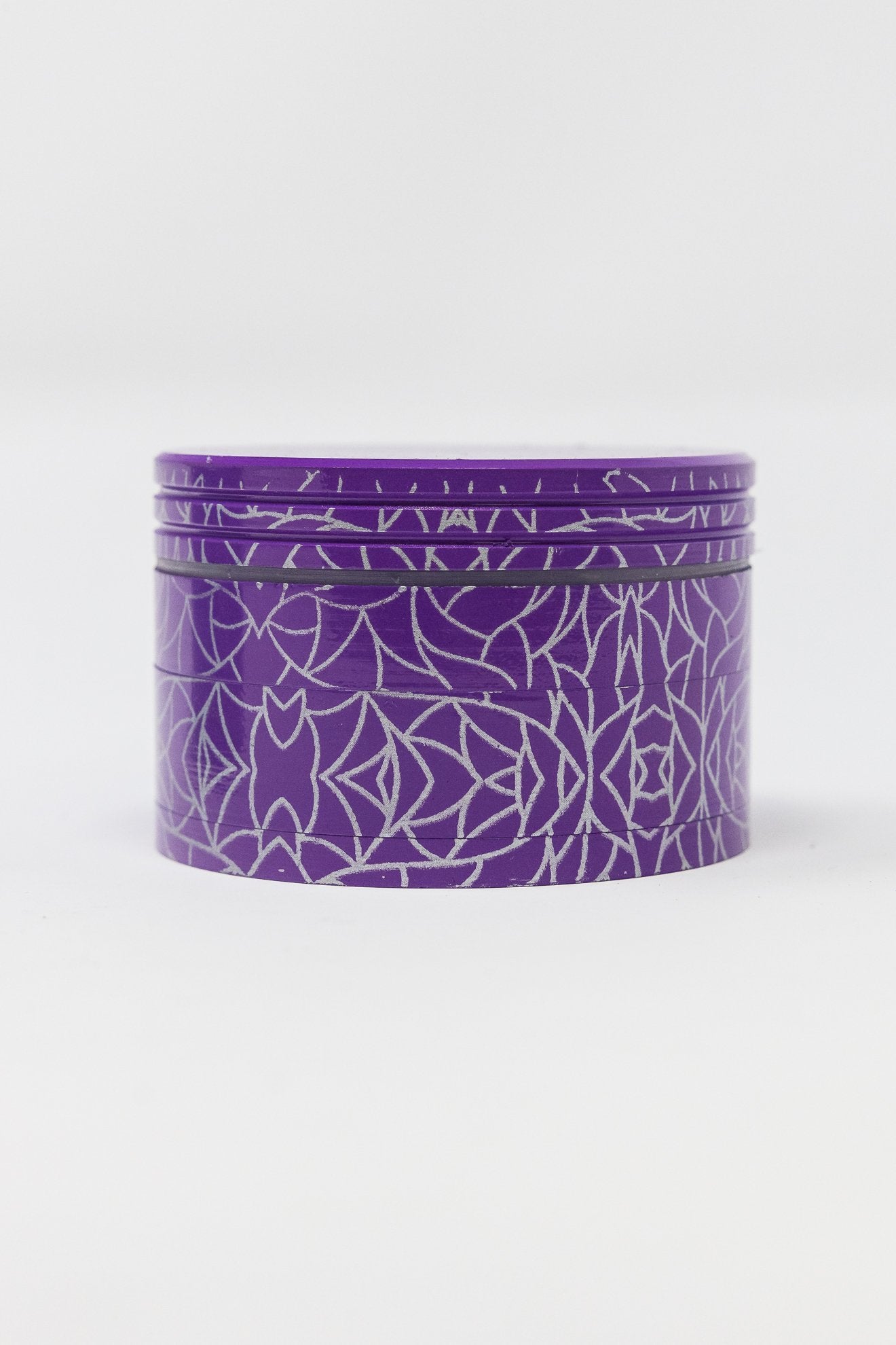 4-Piece Herb Purple Magnetic Elephant Metal Grinder w/ Sharp Teeth