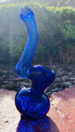 Midnight Blue 5" Premium Blue Glass Handmade Bubbler StonedGenie.com Bubblers
