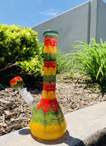 10" Rasta Drip Bong