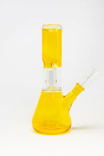 8" Yellow Single Perk Bong w/ Ice Catcher