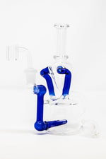 7" Colored Joint Recycler Dab Rig