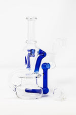 7" Colored Joint Recycler Dab Rig