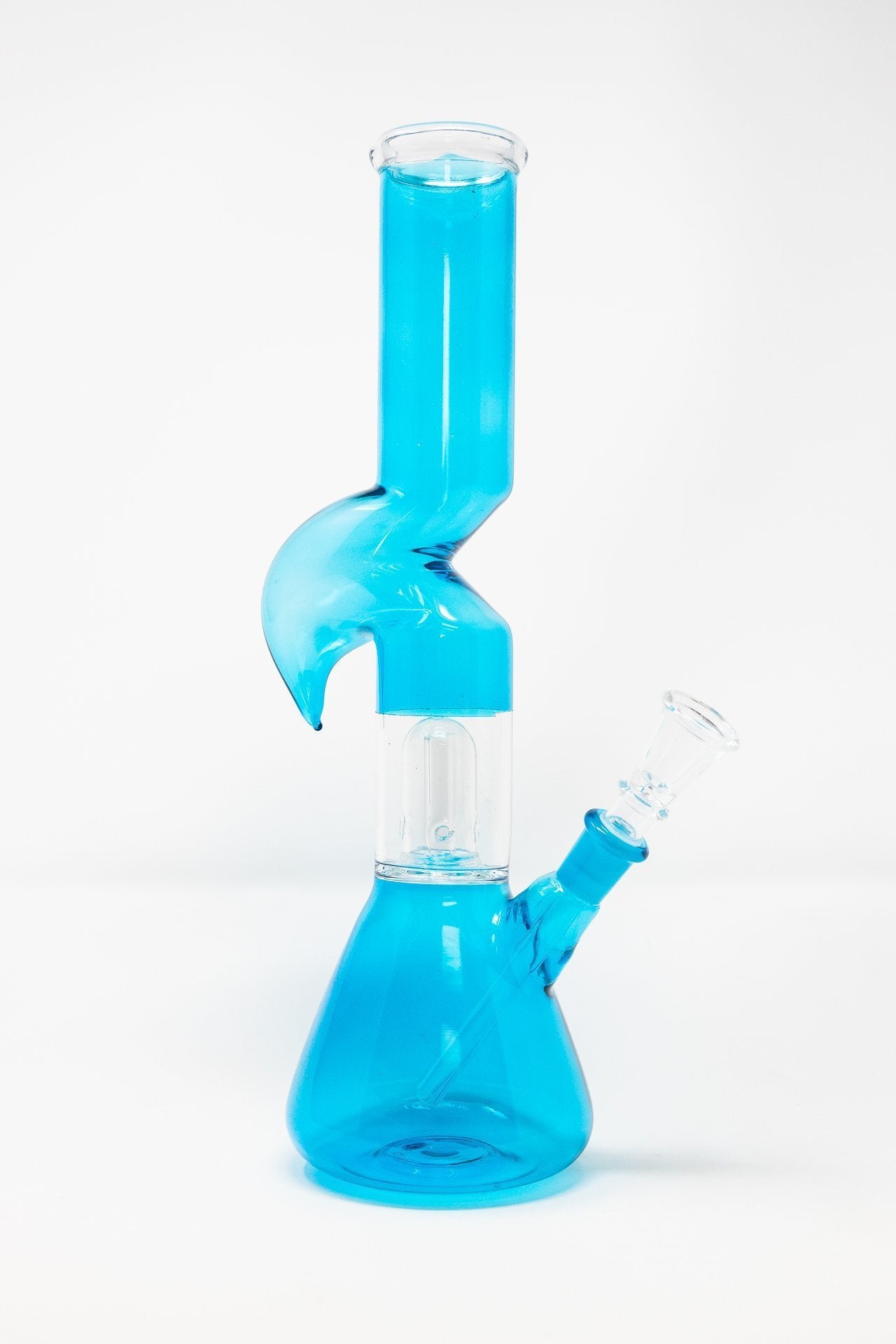 12" Teal Zong w/ Percolator Bong