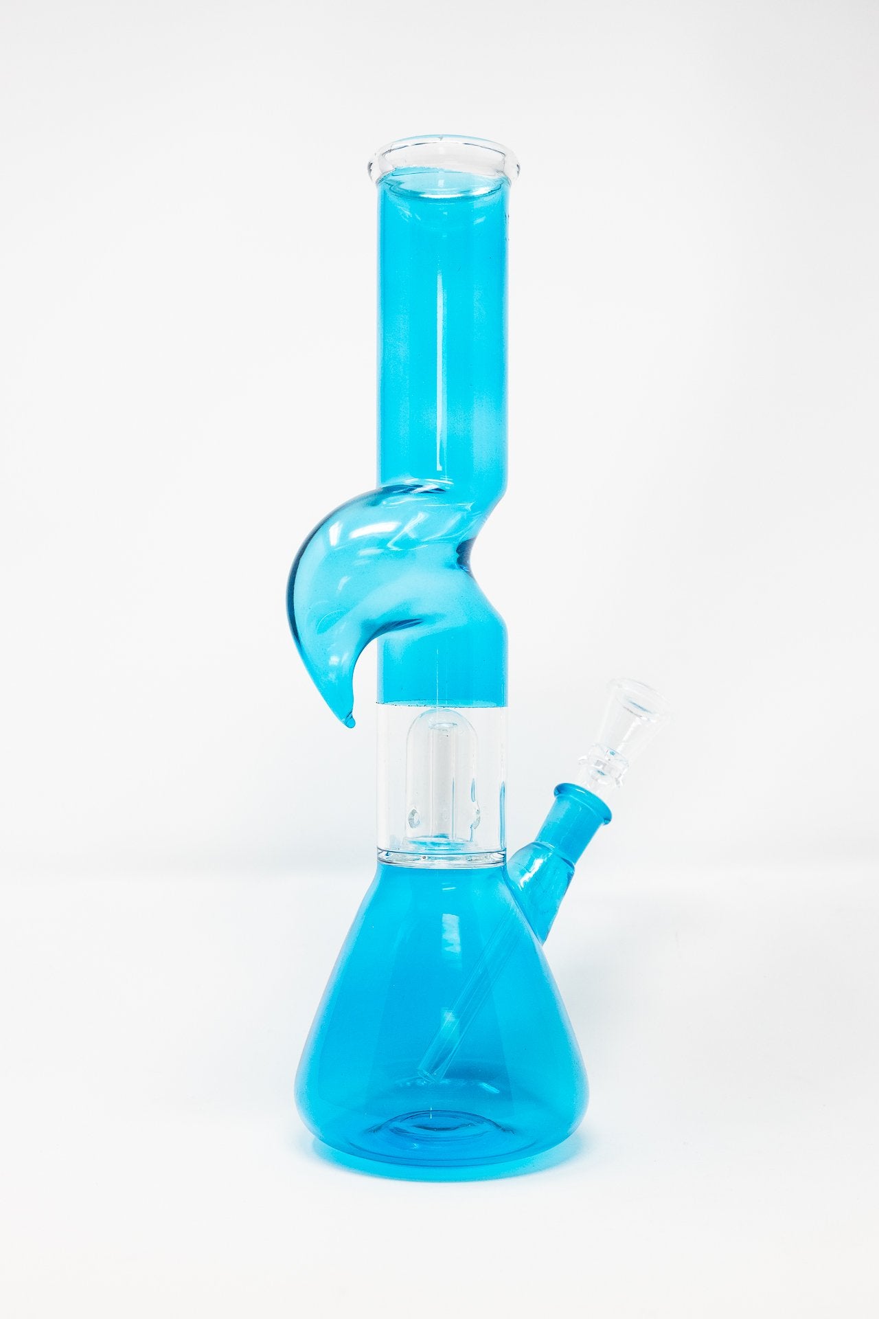 12" Teal Zong w/ Percolator Bong