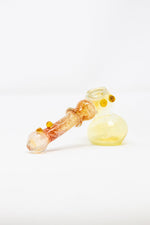 6" Fumed Color Changing Hammer Bubbler