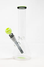 10" Milky Green Middle Accent Beaker Bong