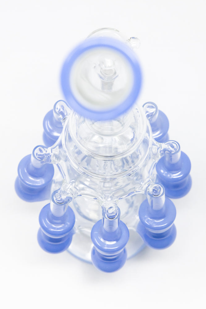12" Seven Side Recycler Bong